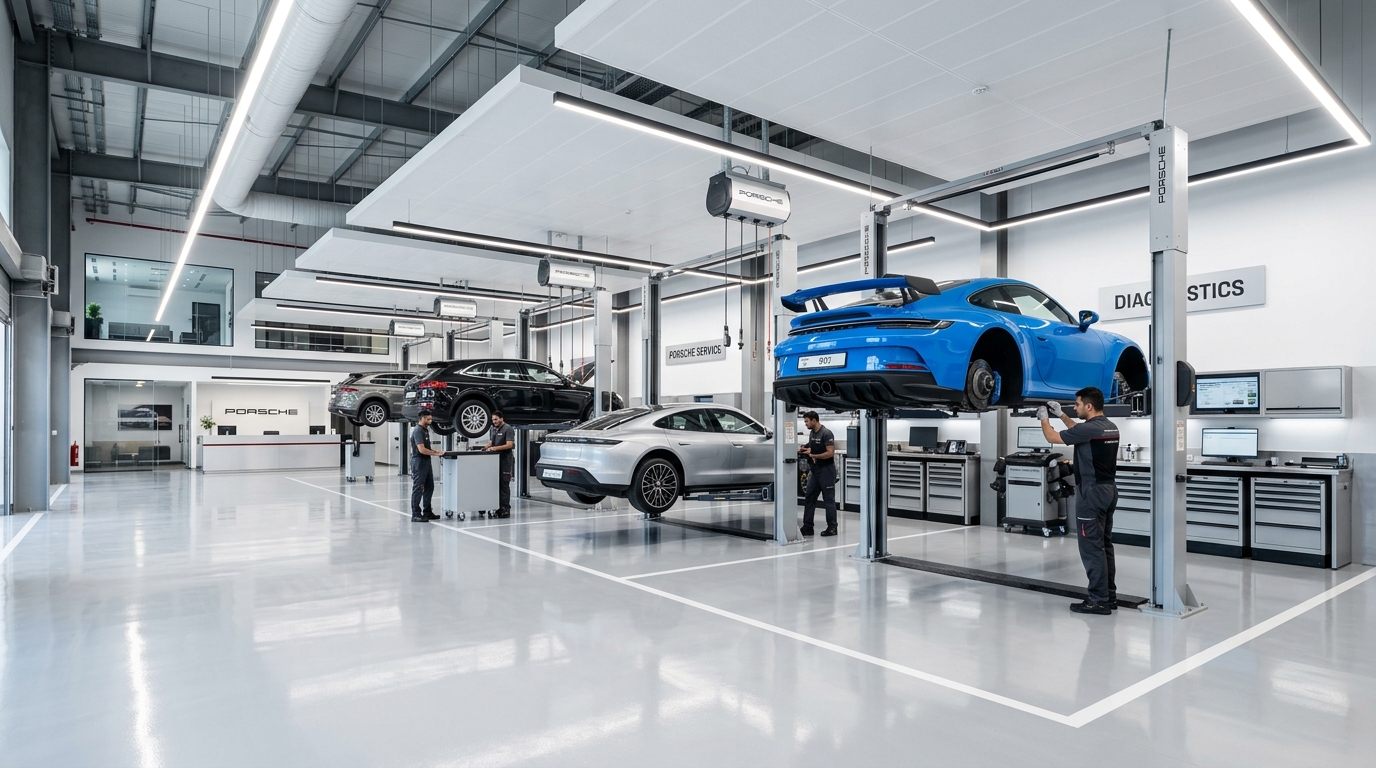 Porsche Service Centre — Mussafah Industrial Hub